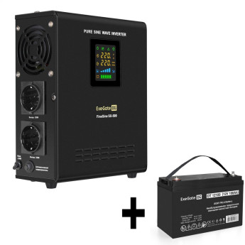 Комплект EXEGATE ИБП EX295995RUS + батарея 100Aч EX282985RUS 1шт