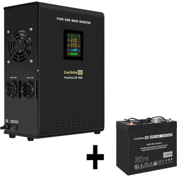 Комплект EXEGATE ИБП EX295997RUS + батарея 55Aч EX285667RUS 1шт