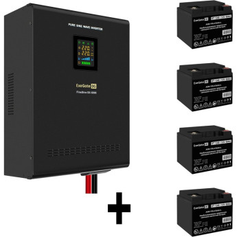 Комплект EXEGATE ИБП EX296004RUS + батарея 40Aч EX282976RUS 4шт